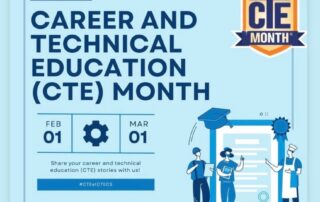 February is Career and Technical Education (CTE) Month. Share your Career and technical education (CTE) stories with us at #CT@CTECS.