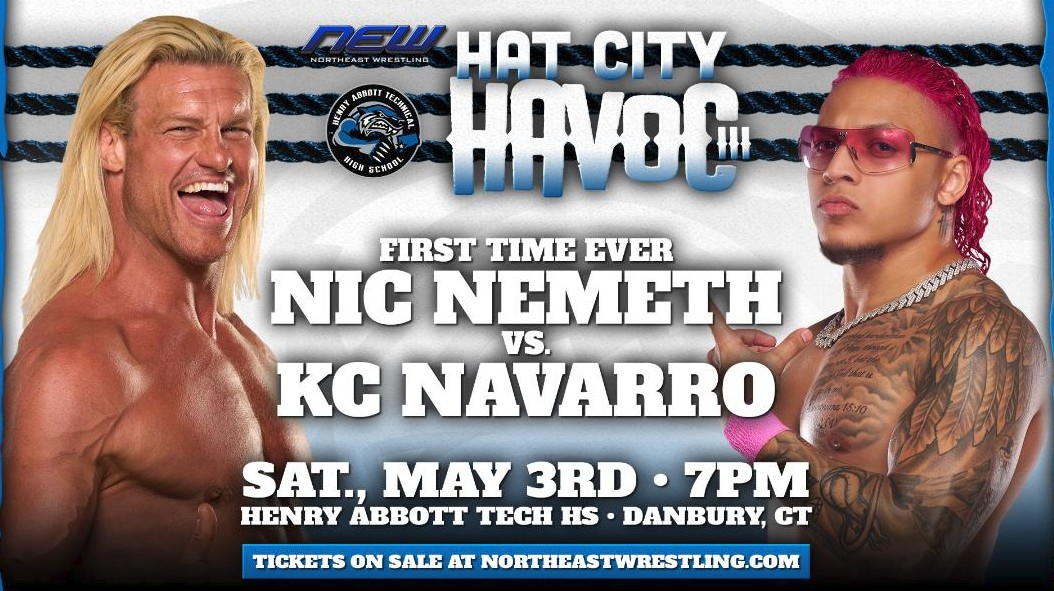 HAT CITY HAVOC Fundraiser for Abbott Tech- Saturday, May 3rd 7pm at Abbott Tech High School. Tickets on sale at Northeastwrestling.com.