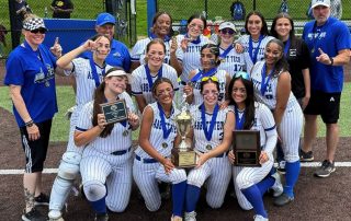 Girls Softball players at Conference Championship.